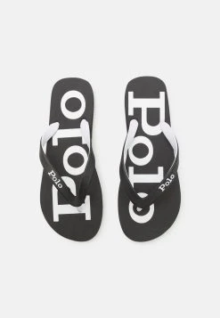 Polo Ralph Lauren BOLT CASUAL UNISEX - Japonki Kąpielowe - Black/white -Polo Ralph Lauren e6f1c6b2484140ed8b4fb4d212b7443d