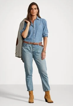 Alternative view of Polo Ralph Lauren GEORGIA LONG SLEEVE SHIRT - Koszula - Indigo