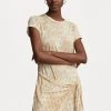 Polo Ralph Lauren SHORT SLEEVE DAY DRESS - Sukienka Z Dżerseju - Tan