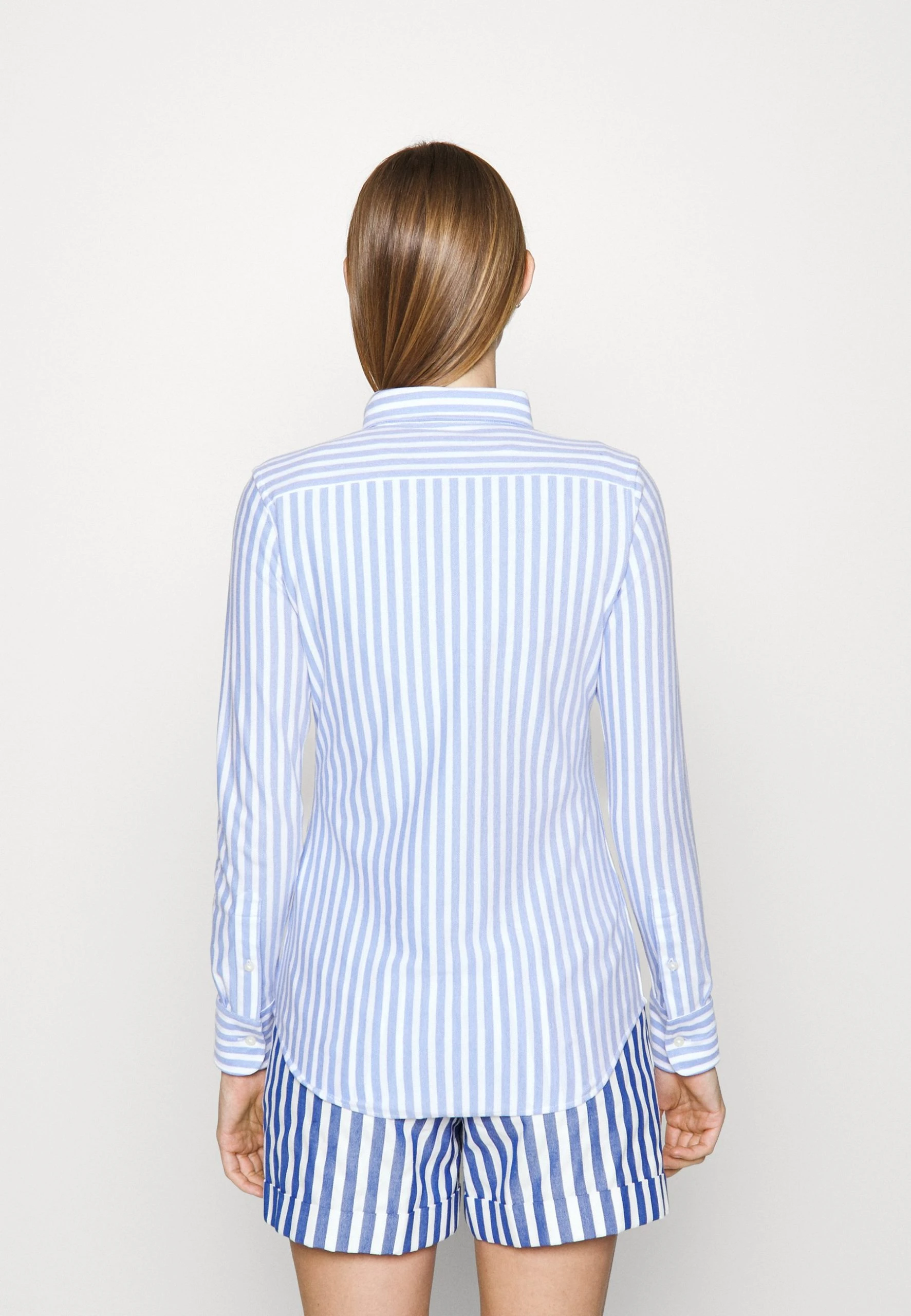 Polo Ralph Lauren LONG SLEEVE BUTTON FRONT SHIRT - Koszula - Hib Blue 5 Polo Ralph Lauren LONG SLEEVE BUTTON FRONT SHIRT - Koszula - Hib Blue - obrazek 3