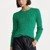 Polo Ralph Lauren JULIANNA LONG SLEEVE - Sweter - Preppy Green -Polo Ralph Lauren eb26410841eb4d6286d590277318acf2
