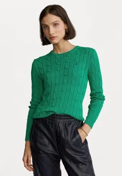 Polo Ralph Lauren JULIANNA LONG SLEEVE - Sweter - Preppy Green