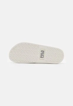Polo Ralph Lauren POLO SLIDE UNISEX - Sandały Kąpielowe - White -Polo Ralph Lauren ec2c1ebed8074ef08fc97c440e7e76ec