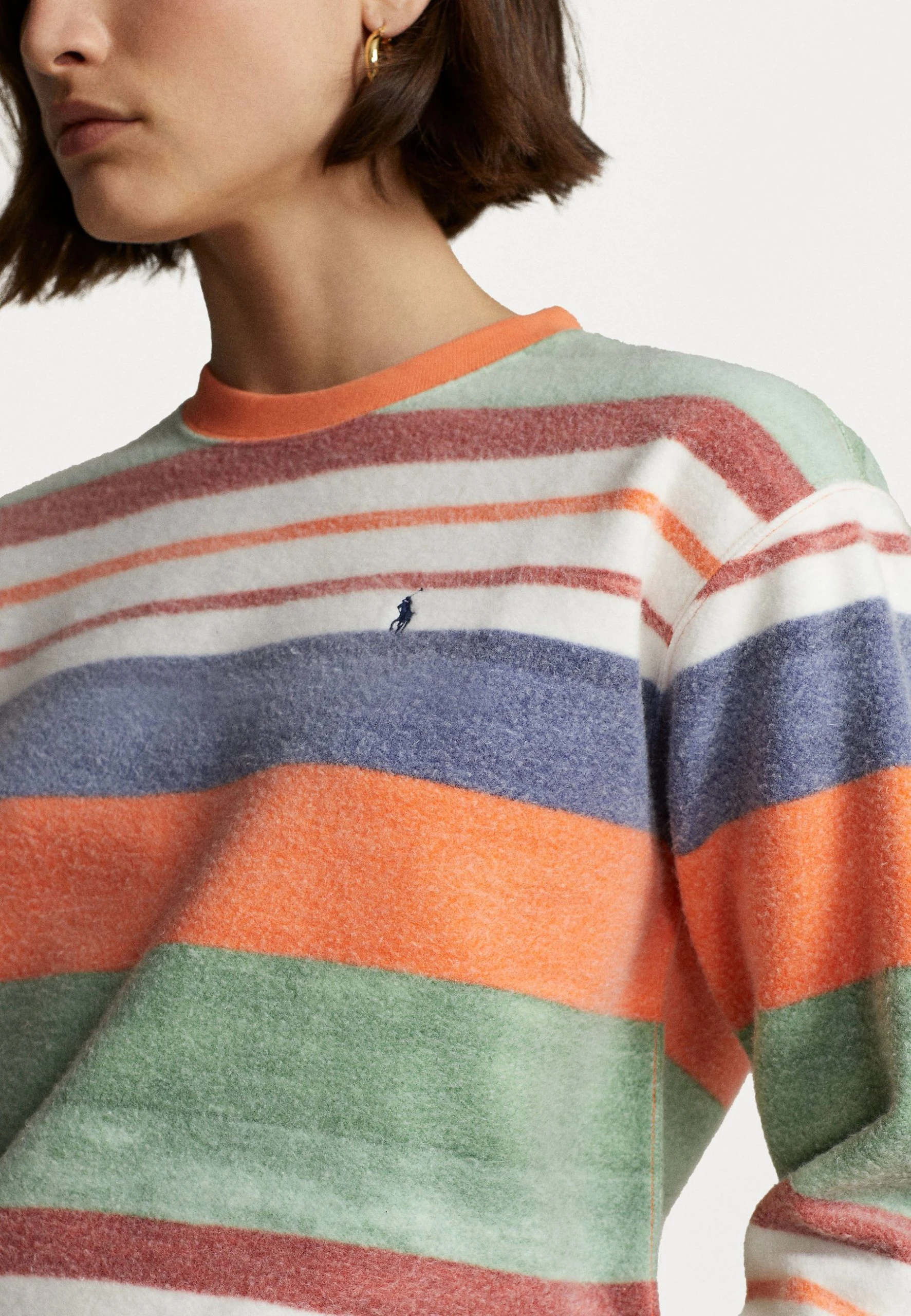 Polo Ralph Lauren LONG SLEEVE - Bluza Z Polaru - Multi Stripe 7 Polo Ralph Lauren LONG SLEEVE - Bluza Z Polaru - Multi Stripe - obrazek 5