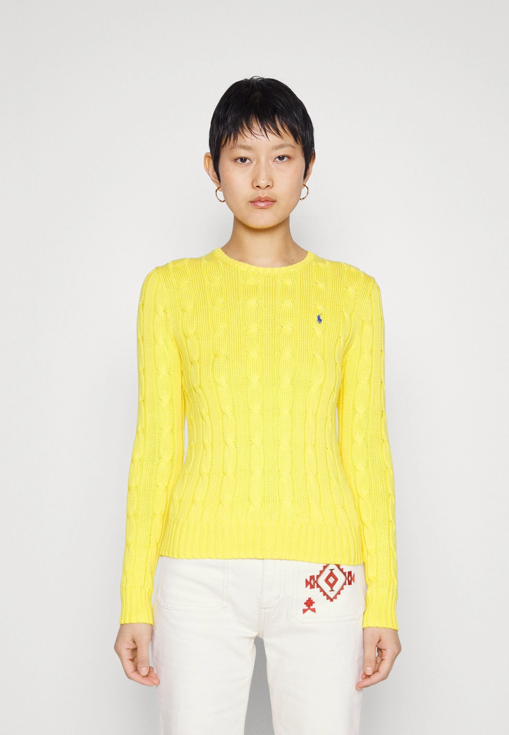 Polo Ralph Lauren JULIANNA LONG SLEEVE - Sweter - Trainer Yellow 3 Polo Ralph Lauren JULIANNA LONG SLEEVE - Sweter - Trainer Yellow