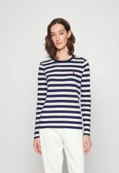 Polo Ralph Lauren LONG SLEEVE - Bluzka Z Długim Rękawem - Newport Navy/white