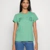 Polo Ralph Lauren SHORT SLEEVE - T-shirt Z Nadrukiem - Haven Green