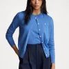 Polo Ralph Lauren LONG SLEEVE CARDIGAN - Kardigan - New England Blue -Polo Ralph Lauren ee3f428fcaed4960bdabff874cc78df2
