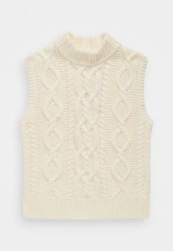 Polo Ralph Lauren ARAN SLEEVELESS - Sweter - Chic Cream 10 Polo Ralph Lauren ARAN SLEEVELESS - Sweter - Chic Cream -Polo Ralph Lauren ee6abe7cc744434fb60d219dddb479df