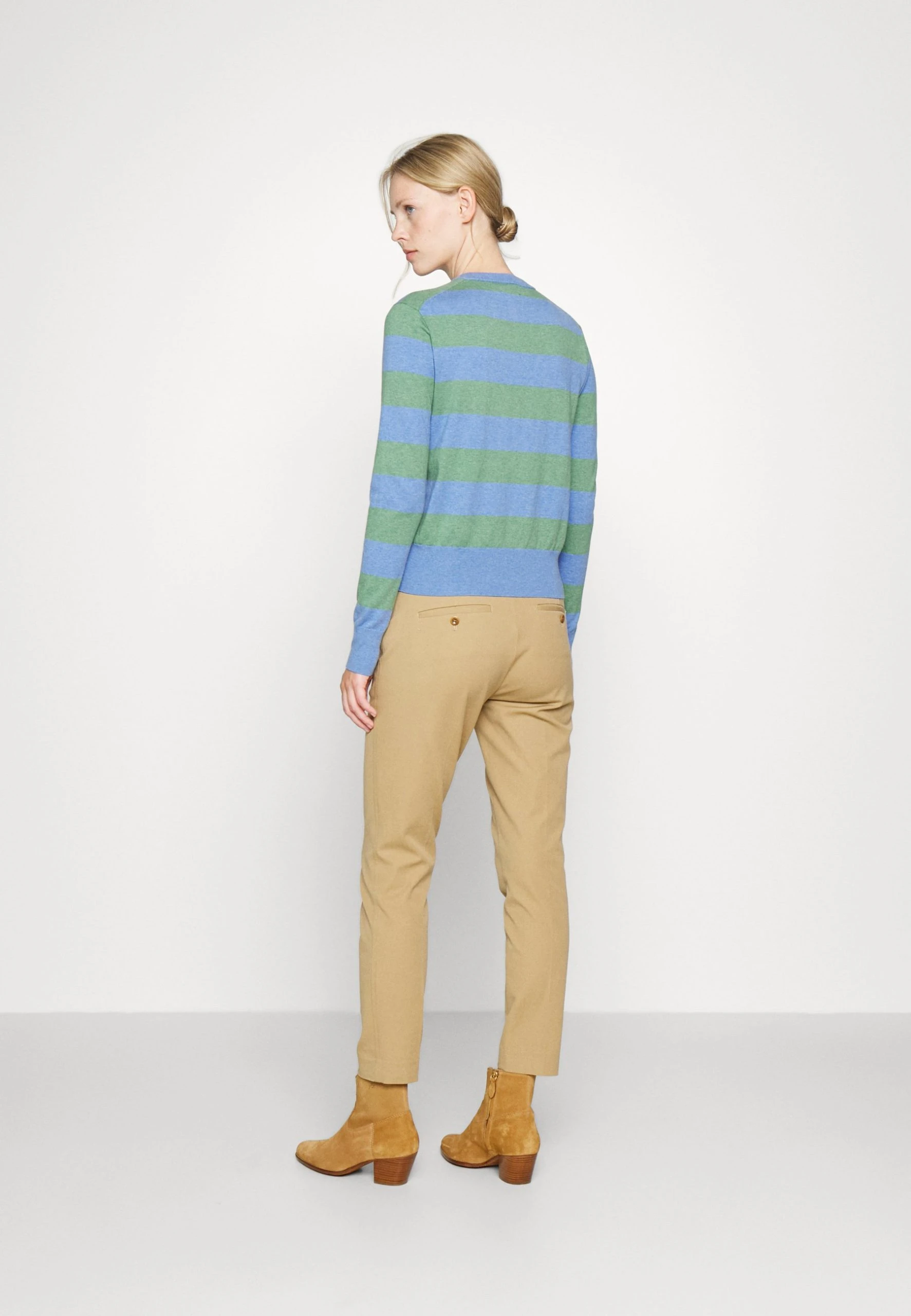 Polo Ralph Lauren STRIPE CARDI LONG SLEEVE - Kardigan - Blue 5 Polo Ralph Lauren STRIPE CARDI LONG SLEEVE - Kardigan - Blue - obrazek 3