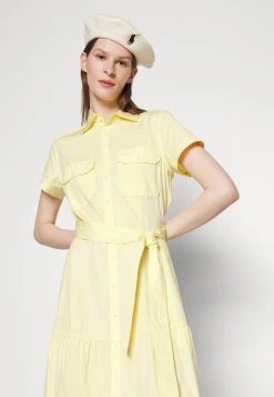Polo Ralph Lauren SHORT SLEEVE DAY DRESS - Sukienka Koszulowa - Bird Yellow -Polo Ralph Lauren f02fc7032a5d4337b1c28636c2e3bb98