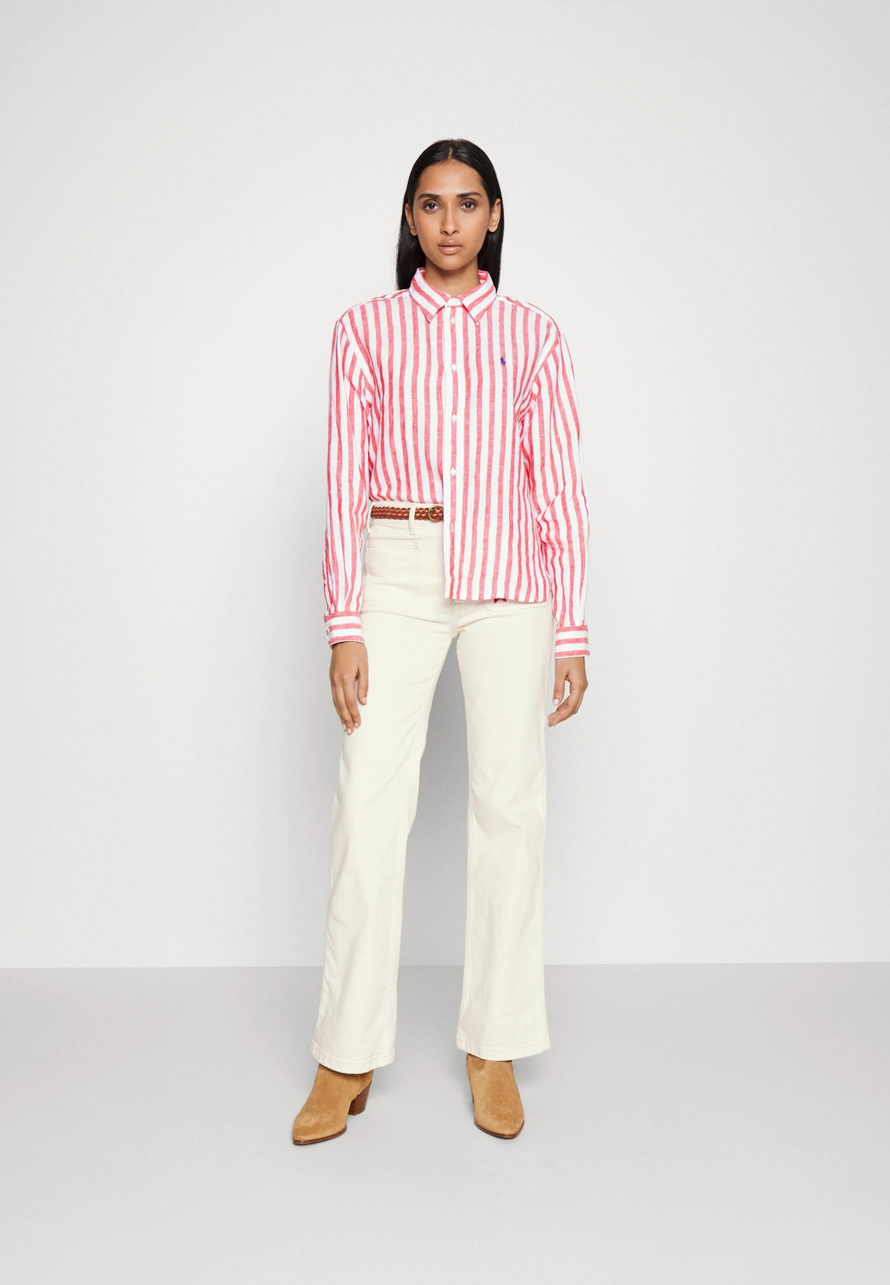 Polo Ralph Lauren LONG SLEEVE - Koszula - Red 4 Polo Ralph Lauren LONG SLEEVE - Koszula - Red - obrazek 2