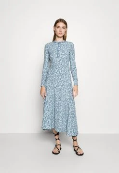 Polo Ralph Lauren LONG SLEEVE DAY DRESS - Sukienka Dzianinowa - Navy Floral