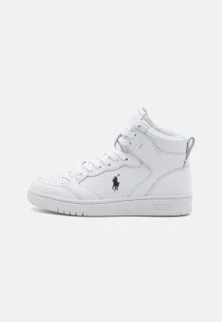 Polo Ralph Lauren CRT - Sneakersy Wysokie - White/black