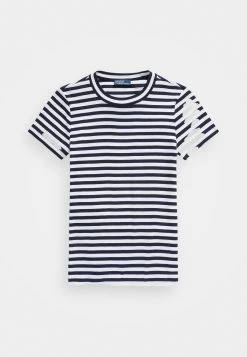 Polo Ralph Lauren SHORT SLEEVE - T-shirt Z Nadrukiem - Cruise Navy/white -Polo Ralph Lauren f59b68f9ff6f4f3999056ad2b1cbbe23