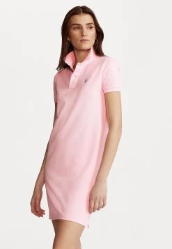 Polo Ralph Lauren SHORT SLEEVE CASUAL DRESS - Sukienka Letnia - Carmel Pink