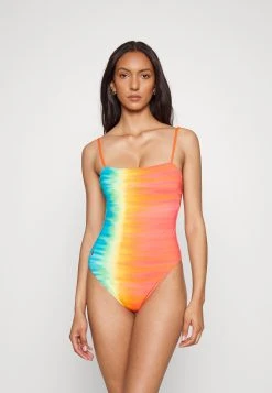 Polo Ralph Lauren TROP GLOW SQUARE NECK - Kostium Kąpielowy - Multi-coloured