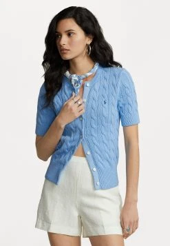 Polo Ralph Lauren SHORT SLEEVE CARDIGAN - Kardigan - Suffield Blue