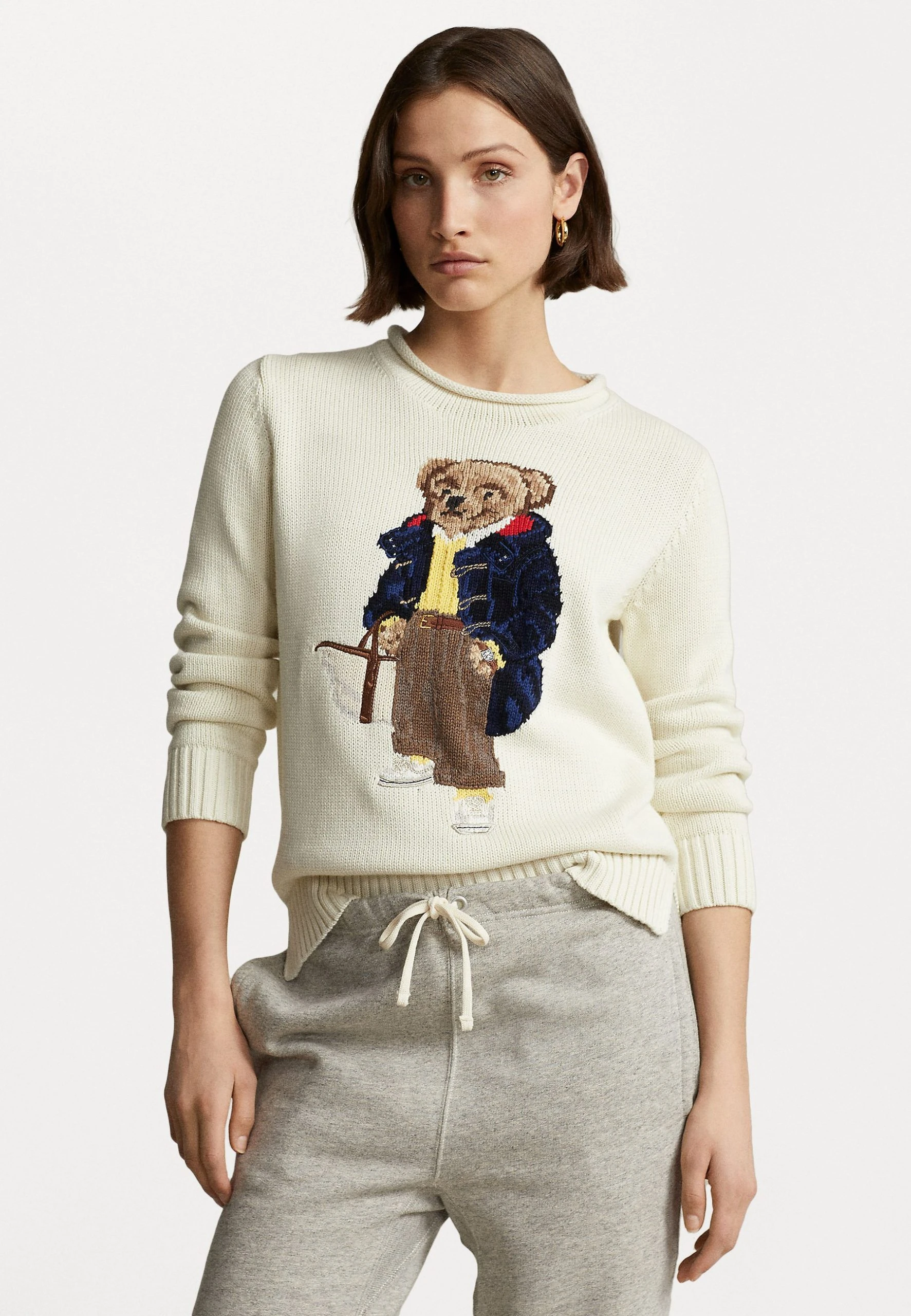 Polo Ralph Lauren BEAR LONG SLEEVE - Sweter - Chic Cream 3 Polo Ralph Lauren BEAR LONG SLEEVE - Sweter - Chic Cream