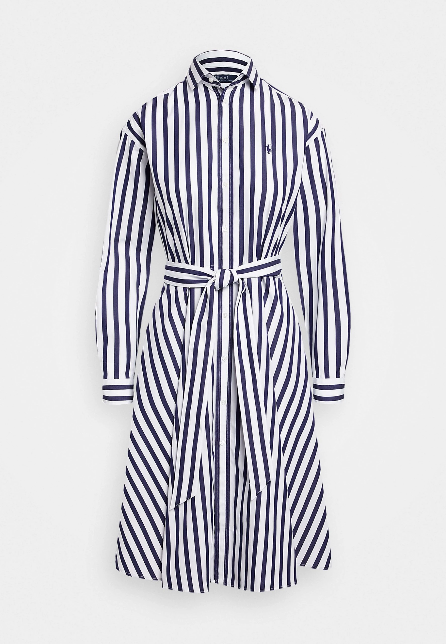 Polo Ralph Lauren ELA LONG SLEEVE DAY DRESS - Sukienka Koszulowa - Navy/white 6 Polo Ralph Lauren ELA LONG SLEEVE DAY DRESS - Sukienka Koszulowa - Navy/white - obrazek 4