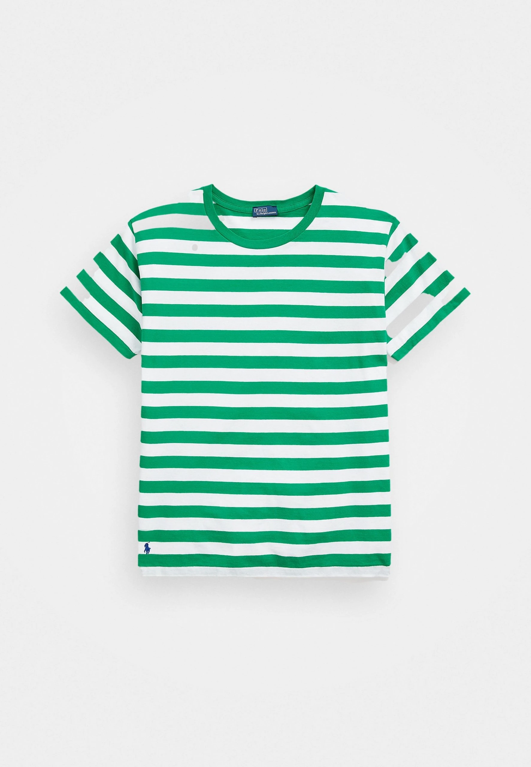 Polo Ralph Lauren STRIPE SHORT SLEEVE - T-shirt Z Nadrukiem - Billiard/white 6 Polo Ralph Lauren STRIPE SHORT SLEEVE - T-shirt Z Nadrukiem - Billiard/white - obrazek 4