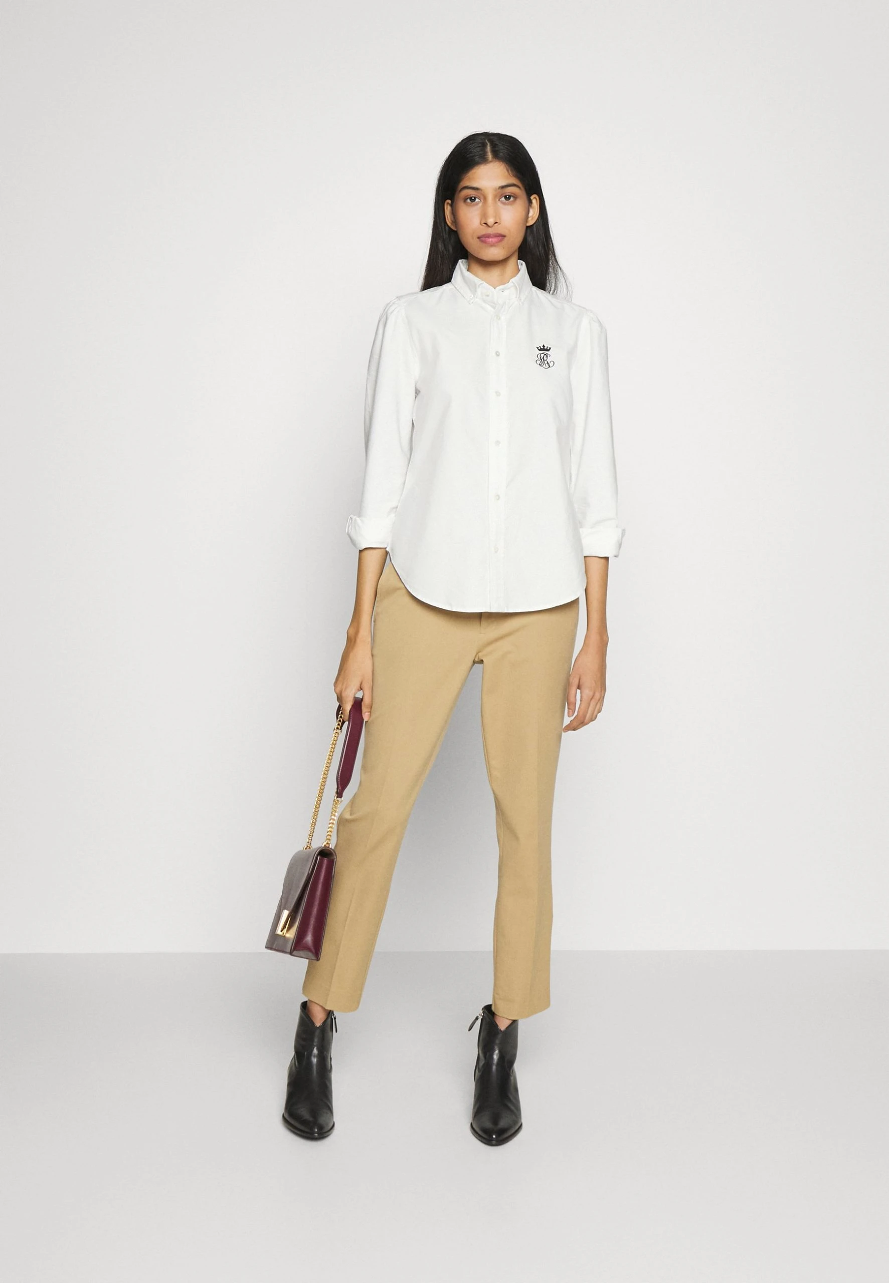 Polo Ralph Lauren BRIA LONG SLEEVE BUTTON FRONT SHIRT - Bluzka - White 4 Polo Ralph Lauren BRIA LONG SLEEVE BUTTON FRONT SHIRT - Bluzka - White - obrazek 2