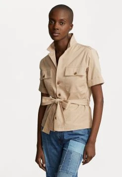 Polo Ralph Lauren SHORT SLEEVE BUTTON FRONT SHIRT - Koszula - Classic Tan