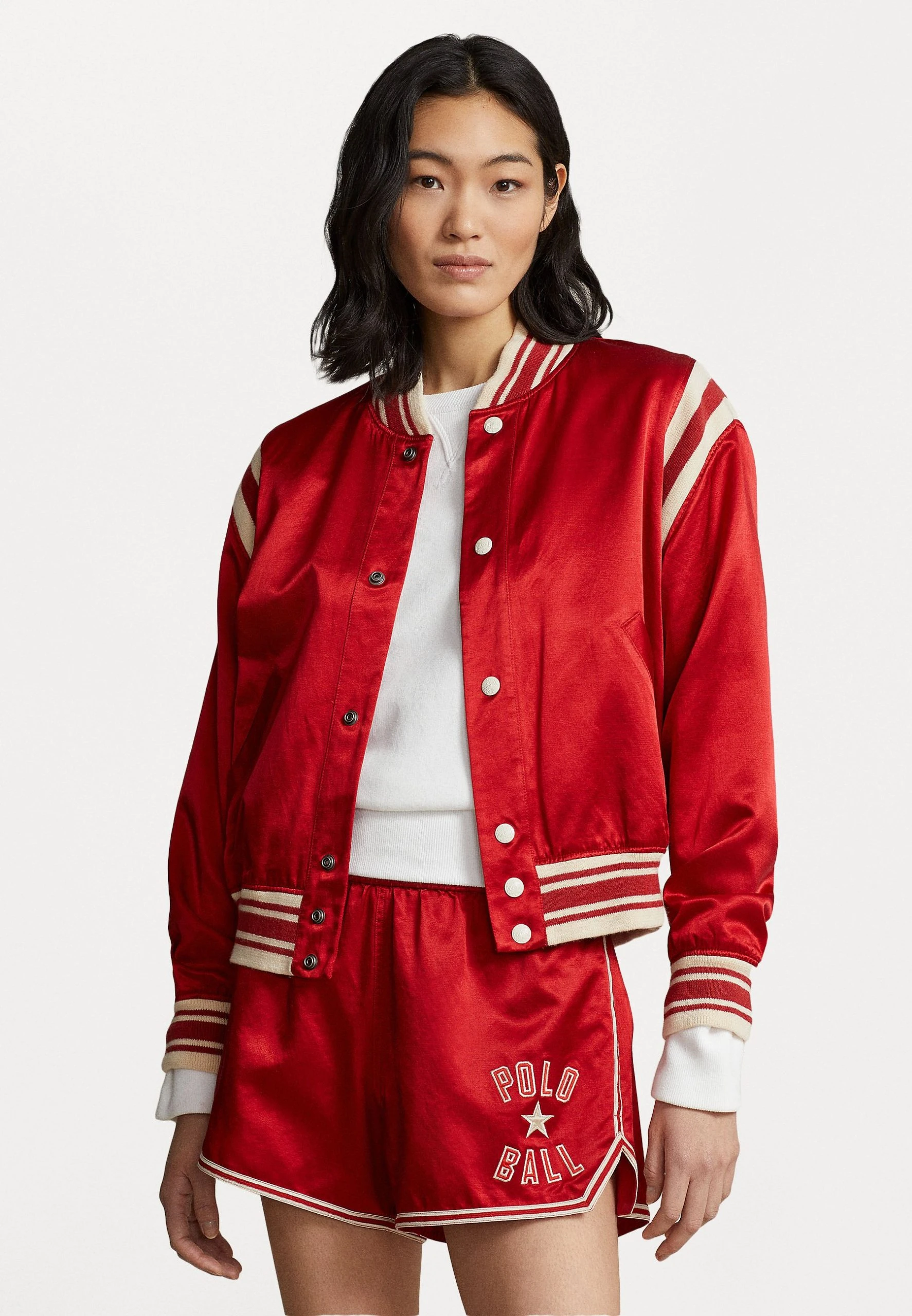 Polo Ralph Lauren RALLY LINED - Kurtka Bomber - Red 3 Polo Ralph Lauren RALLY LINED - Kurtka Bomber - Red